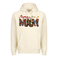 Sandshell Christmas Army Mom Premium Hoodie - NancyCooperArtShop