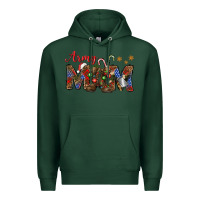 Sports Green Christmas Army Mom Premium Hoodie - NancyCooperArtShop