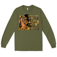 Army Green Even in the midst of my storm afro woman Long Sleeve Tee - RanaPortraitStore