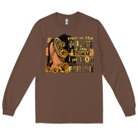 Chestnut Even in the midst of my storm afro woman Long Sleeve Tee - RanaPortraitStore