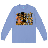 Colony Blue Even in the midst of my storm afro woman Long Sleeve Tee - RanaPortraitStore