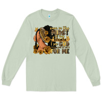 Matcha Even in the midst of my storm afro woman Long Sleeve Tee - RanaPortraitStore