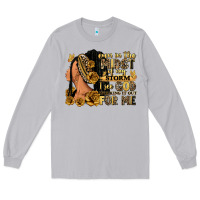 Moon Dust Even in the midst of my storm afro woman Long Sleeve Tee - RanaPortraitStore