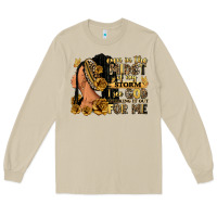 Mushroom Even in the midst of my storm afro woman Long Sleeve Tee - RanaPortraitStore