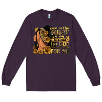 Plum Even in the midst of my storm afro woman Long Sleeve Tee - RanaPortraitStore