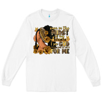 Even In The Midst Of My Storm Afro Woman Long Sleeve Tee | Teevron