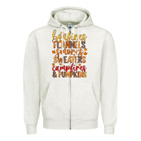 Oatmeal Heather bonfires flannels s'mores campfires and pumpkins Zipper Hoodie - Zillion Design Studio
