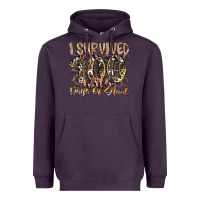 Plum i survived 100 wild days of school Heavyweight Hoodie - RacoonDesign