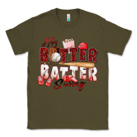 Army Green hey batter batter swing baseball Classic Tee - Zillion Design Studio