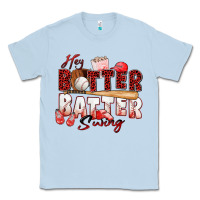 Dusty Blue hey batter batter swing baseball Classic Tee - Zillion Design Studio