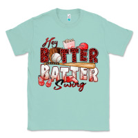 Seafoam hey batter batter swing baseball Classic Tee - Zillion Design Studio
