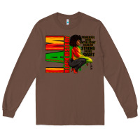 Chestnut I am black history Afro American woman Long Sleeve Tee - RanaPortraitStore