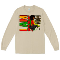 Mushroom I am black history Afro American woman Long Sleeve Tee - RanaPortraitStore
