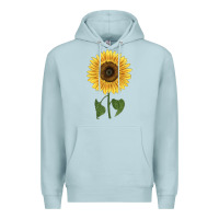 Blue Mist giganteus sunflower Premium Hoodie - LillyAllenDesigns