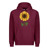 Burgundy giganteus sunflower Premium Hoodie - LillyAllenDesigns