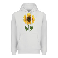 Dove Grey giganteus sunflower Premium Hoodie - LillyAllenDesigns