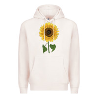 Pale Pink giganteus sunflower Premium Hoodie - LillyAllenDesigns