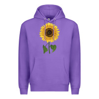 Purple giganteus sunflower Premium Hoodie - LillyAllenDesigns