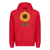 Red giganteus sunflower Premium Hoodie - LillyAllenDesigns