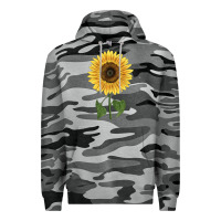 Slate Camo giganteus sunflower Premium Hoodie - LillyAllenDesigns