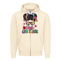 Sandshell hello sixth grade kid Zipper Hoodie - texasbilliewilder