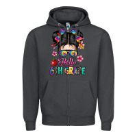 Smoke hello sixth grade kid Zipper Hoodie - texasbilliewilder