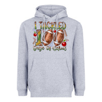 Heather Grey I Tackled 100 Days of School Heavyweight Hoodie - RacoonDesign