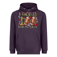 Plum I Tackled 100 Days of School Heavyweight Hoodie - RacoonDesign