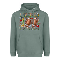 Sage I Tackled 100 Days of School Heavyweight Hoodie - RacoonDesign