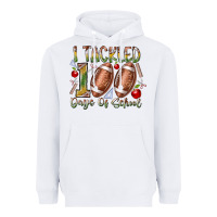 White I Tackled 100 Days of School Heavyweight Hoodie - RacoonDesign