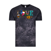 Cloud Black love texas serape cowhide cactus and sunflowers Vintage Tee - Artiststas
