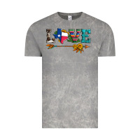 Cloud Rock love texas serape cowhide cactus and sunflowers Vintage Tee - Artiststas