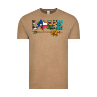 Vintage Coffee love texas serape cowhide cactus and sunflowers Vintage Tee - Artiststas