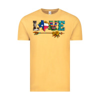 Love Texas Serape Cowhide Cactus And Sunflowers Vintage Tee | Teevron