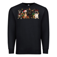 Black christmas chihuahua pitbull pug dachshund Premium Sweatshirt - JahusDesignShop