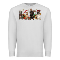 Dove Grey christmas chihuahua pitbull pug dachshund Premium Sweatshirt - JahusDesignShop