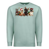Seafoam christmas chihuahua pitbull pug dachshund Premium Sweatshirt - JahusDesignShop