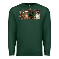 Sports Green christmas chihuahua pitbull pug dachshund Premium Sweatshirt - JahusDesignShop