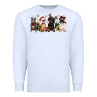 White christmas chihuahua pitbull pug dachshund Premium Sweatshirt - JahusDesignShop
