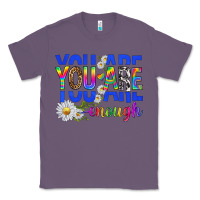 Lavender you are enough with daisies Classic Tee - texasbilliewilder