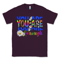 Plum you are enough with daisies Classic Tee - texasbilliewilder
