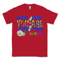 Red you are enough with daisies Classic Tee - texasbilliewilder