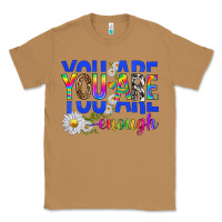 Toasted Coconut you are enough with daisies Classic Tee - texasbilliewilder