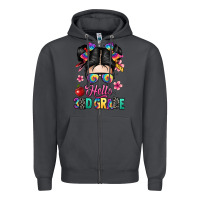 Smoke hello third grade kid Zipper Hoodie - texasbilliewilder