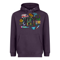 Plum emt Heavyweight Hoodie - CowhideDigitalArt