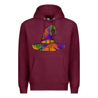 Spider Web Witch Hat Premium Hoodie | Teevron