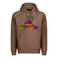 Chestnut Spider Web Witch Hat Premium Hoodie - Jasminsmagicworld