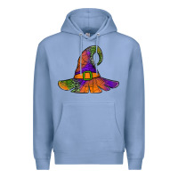 Colony Blue Spider Web Witch Hat Premium Hoodie - Jasminsmagicworld