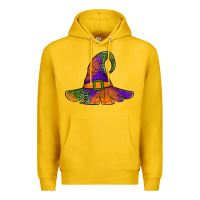 Lemon Spider Web Witch Hat Premium Hoodie - Jasminsmagicworld