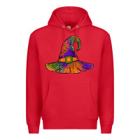 Red Spider Web Witch Hat Premium Hoodie - Jasminsmagicworld